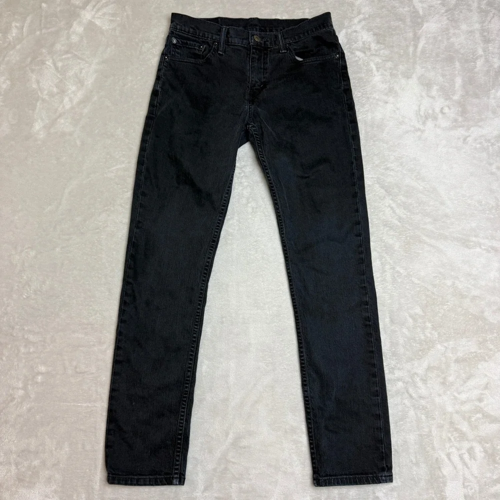 Levis 511 Jeans Mens 30x32 (Fit 31x30) Black Slim Stretch Streetwear Preppy EUC